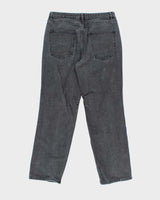 Vintage Y2K Playboy Graphic Printed Bootcut Grey Wash Jeans - W32 L30