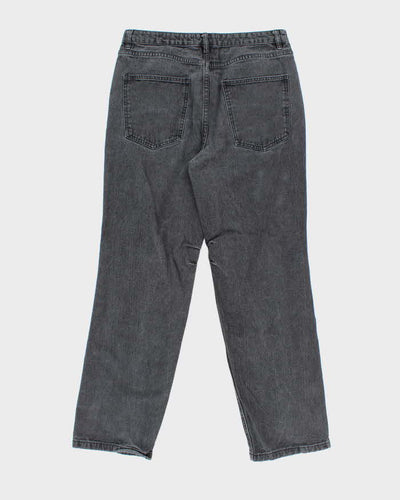Vintage Y2K Playboy Graphic Printed Bootcut Grey Wash Jeans - W32 L30