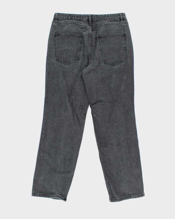 Vintage Y2K Playboy Graphic Printed Bootcut Grey Wash Jeans - W32 L30