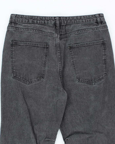 Vintage Y2K Playboy Graphic Printed Bootcut Grey Wash Jeans - W32 L30