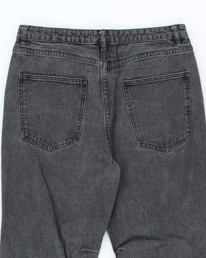Vintage Y2K Playboy Graphic Printed Bootcut Grey Wash Jeans - W32 L30