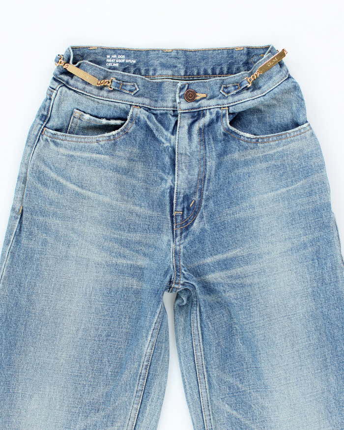Vintage Celine Medium Washed Relaxed Tapered Fit Jeans - W22 L28