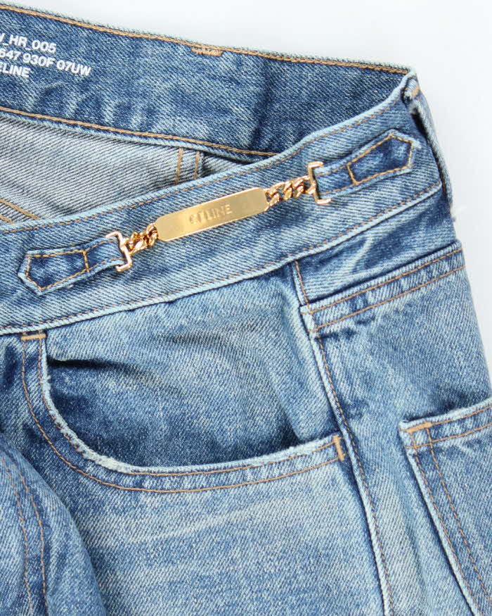 Vintage Celine Medium Washed Relaxed Tapered Fit Jeans - W22 L28