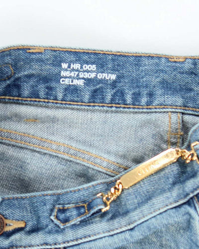 Vintage Celine Medium Washed Relaxed Tapered Fit Jeans - W22 L28