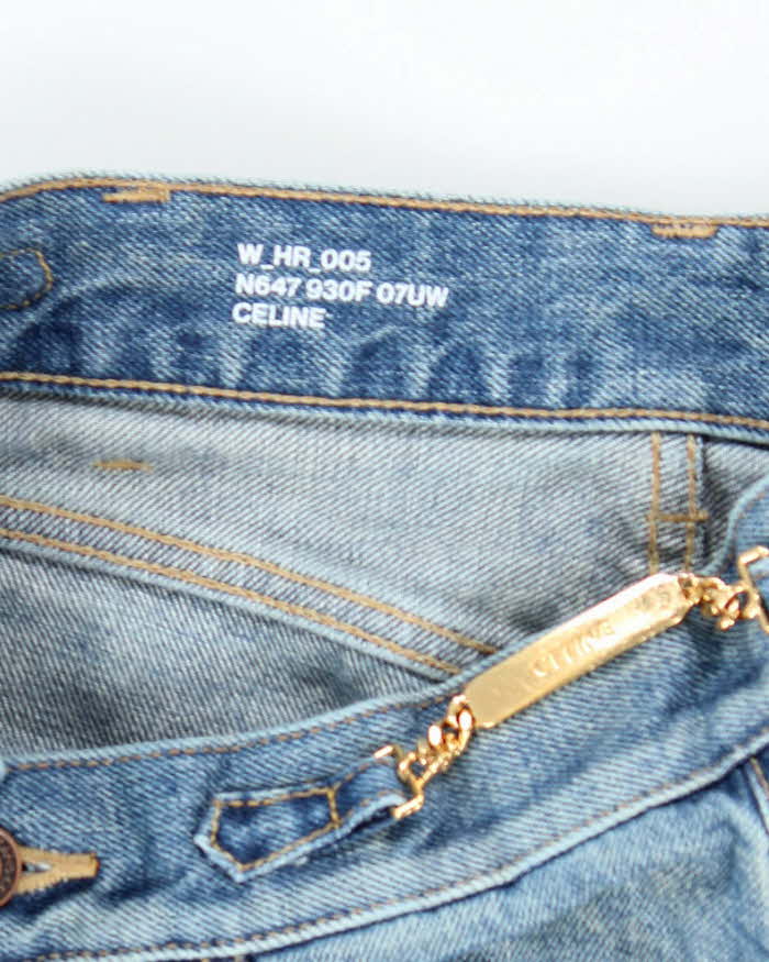 Vintage Celine Medium Washed Relaxed Tapered Fit Jeans - W22 L28