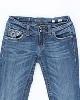 Vintage Y2K Miss Me Medium Wash Flared Jeans - W27 L33