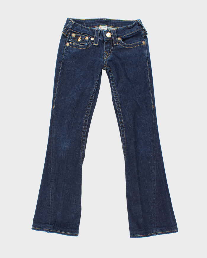 Vintage Y2K True Religion Wrapped Skinny Flared Jeans - W24 L27