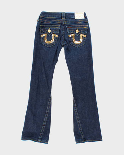 Vintage Y2K True Religion Wrapped Skinny Flared Jeans - W24 L27