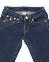 Vintage Y2K True Religion Wrapped Skinny Flared Jeans - W24 L27
