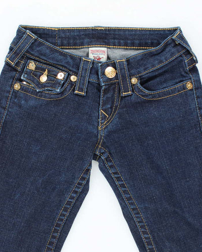 Vintage Y2K True Religion Wrapped Skinny Flared Jeans - W24 L27