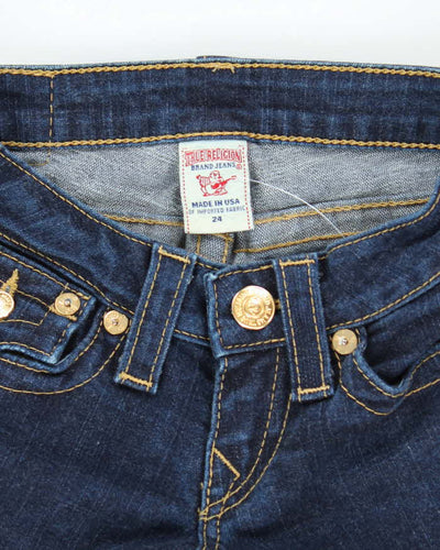 Vintage Y2K True Religion Wrapped Skinny Flared Jeans - W24 L27