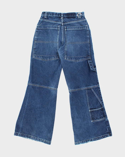 Vintage Y2K Snakeyes Dark Wash Wide Leg Flared Jeans - W28 L30