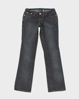 Y2k 00s No Boundaries Black Bandless Bootcut Jeans - W28 L31