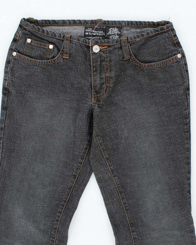 Y2k 00s No Boundaries Black Bandless Bootcut Jeans - W28 L31