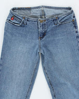 Vintage 90s/00s Mudd Bandless Low Rise Flared Jeans - W30 L29