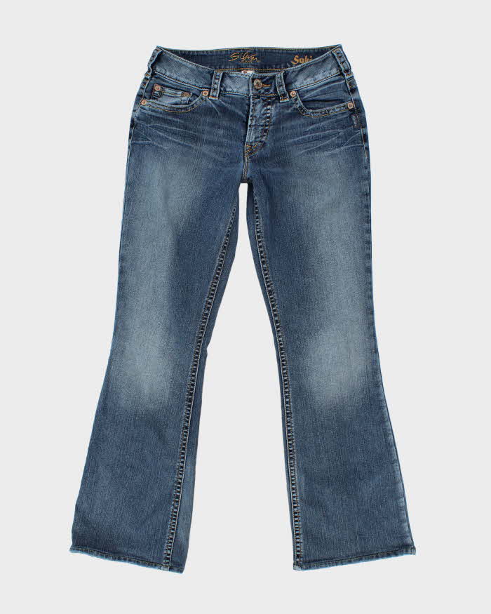 Y2k 00s Silver Flared Suki Jeans - W30 L31