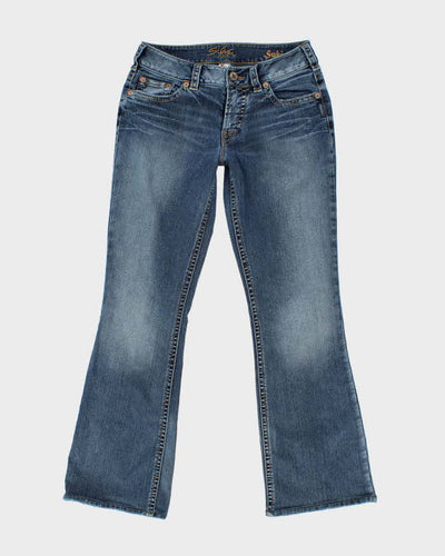 Y2k 00s Silver Flared Suki Jeans - W30 L31