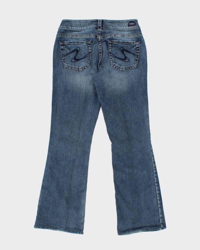 Y2k 00s Silver Flared Suki Jeans - W30 L31