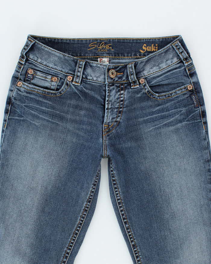 Y2k 00s Silver Flared Suki Jeans - W30 L31