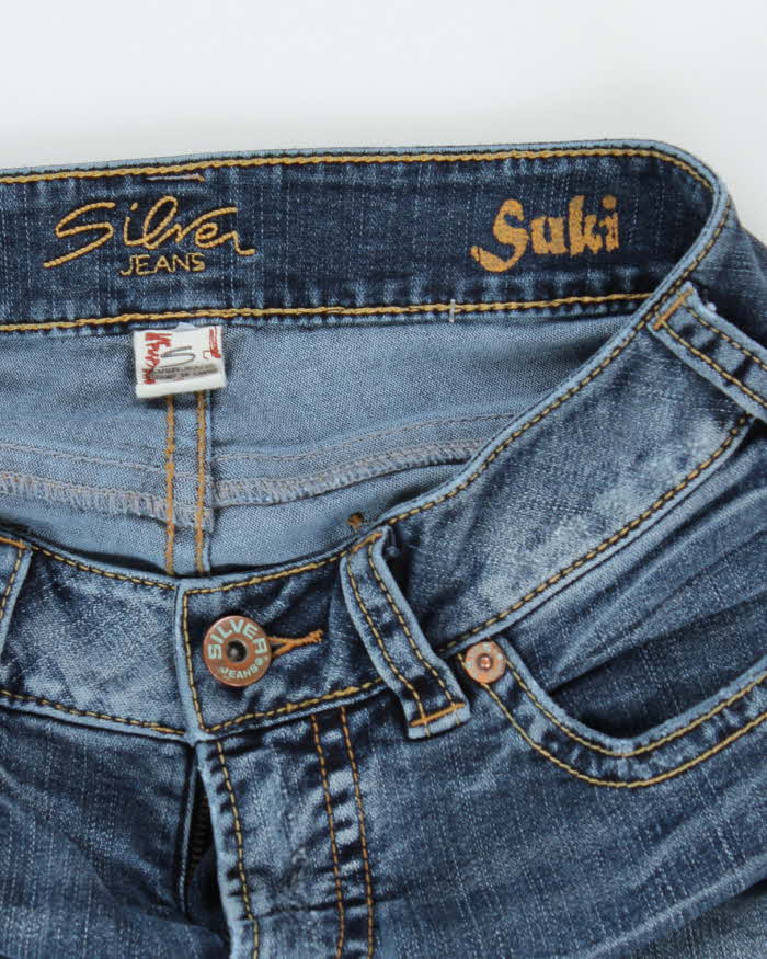 Y2k 00s Silver Flared Suki Jeans - W30 L31