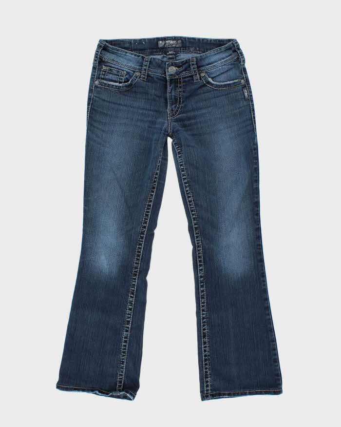 Y2k 00s Silver Flared Suki Surplus Jeans - W31 L30
