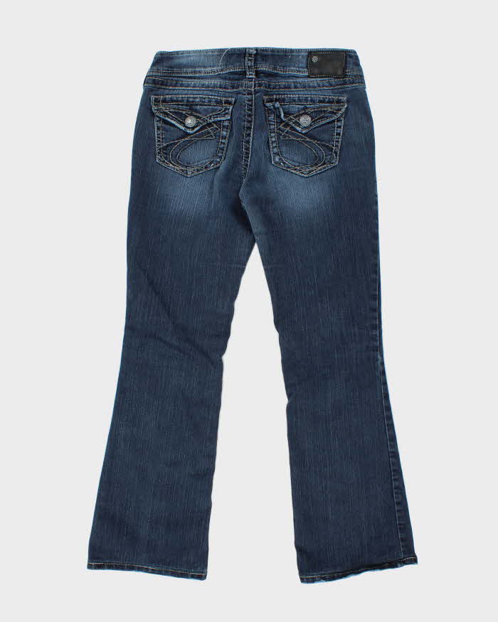 Y2k 00s Silver Flared Suki Surplus Jeans - W31 L30