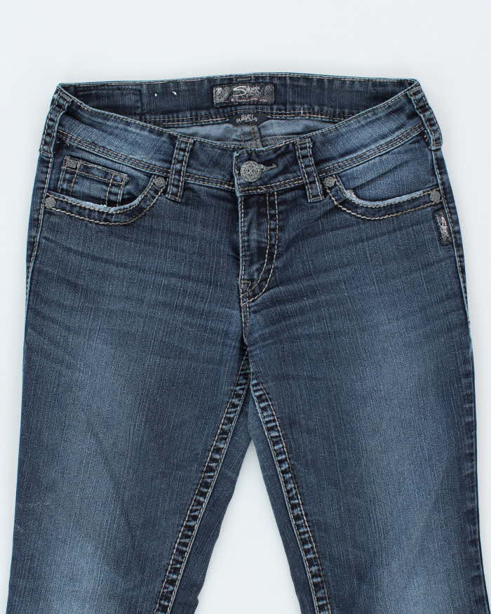 Y2k 00s Silver Flared Suki Surplus Jeans - W31 L30