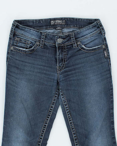 Y2k 00s Silver Flared Suki Surplus Jeans - W31 L30