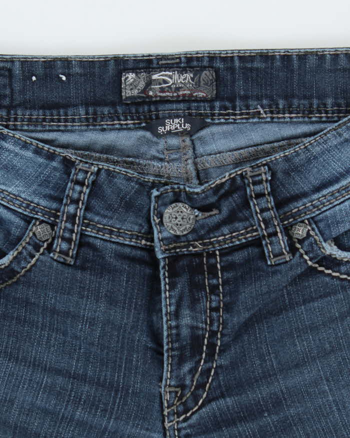 Y2k 00s Silver Flared Suki Surplus Jeans - W31 L30