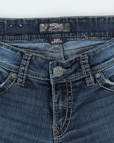 Y2k 00s Silver Flared Suki Surplus Jeans - W31 L30