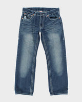 True Religion Medium Wash Straight Leg Jean - W32 L31
