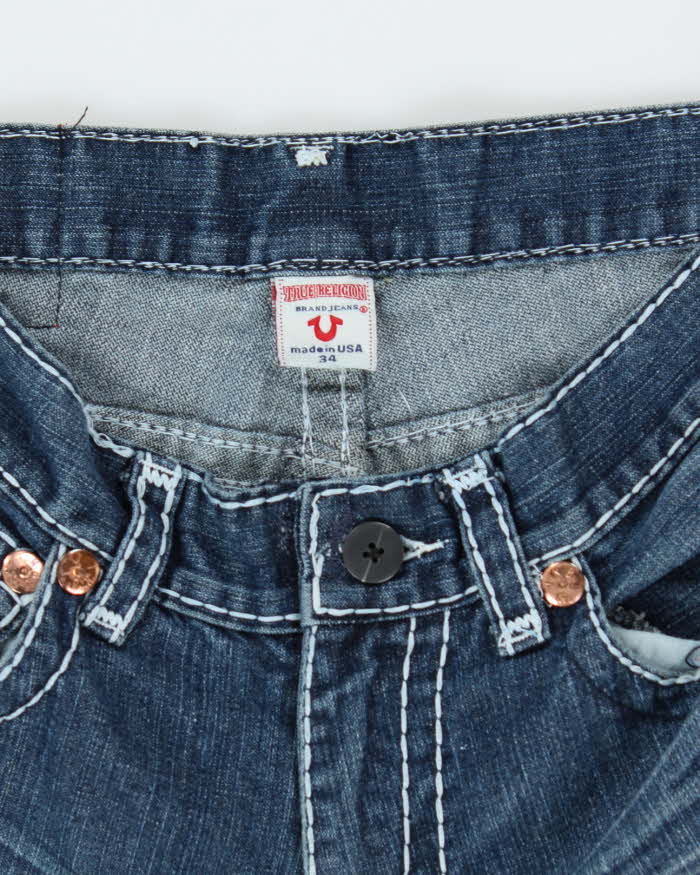 True Religion Medium Wash Straight Leg Jean - W32 L31