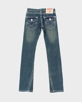 Vintage Y2k True Religion Faded Dark Wash Jeans - W28 L34