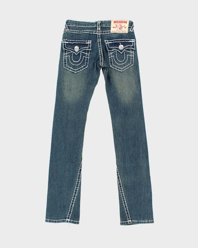 Vintage Y2k True Religion Faded Dark Wash Jeans - W28 L34