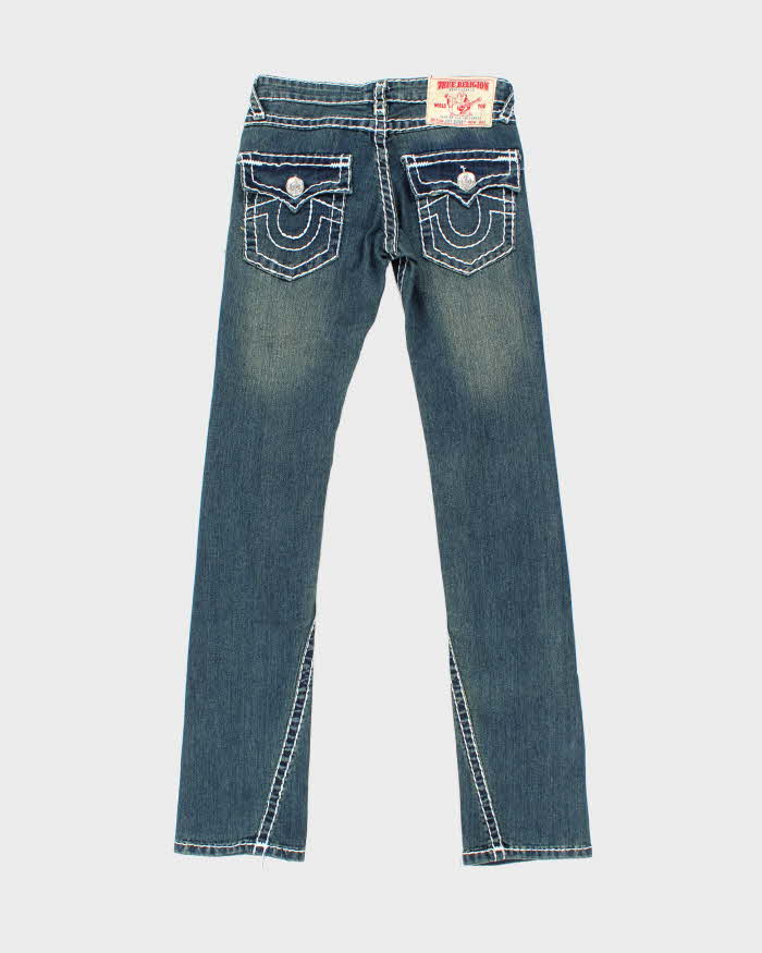 Vintage Y2k True Religion Faded Dark Wash Jeans - W28 L34