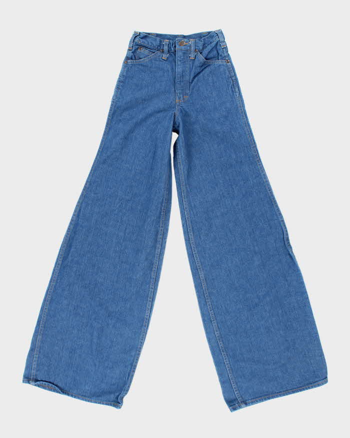 Vintage 80's Bootlegger Medium Wash High Waisted Flared Jeans - W22 L35