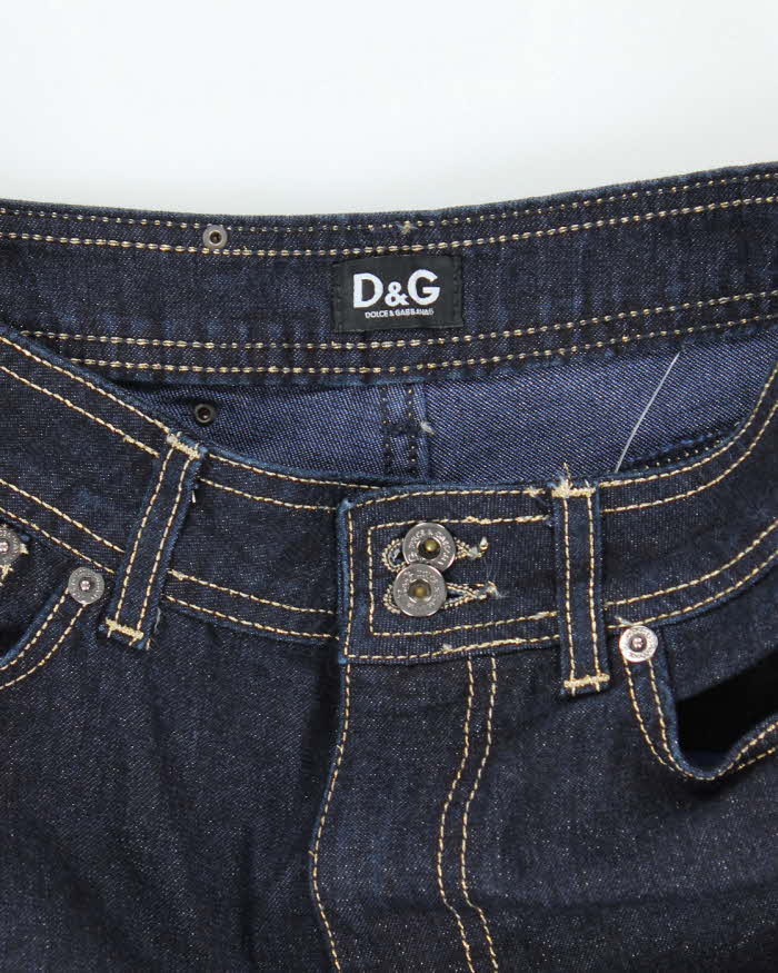 Vintage 90's Dolce &amp; Gabbana Dark Wash Slim Fit Jeans - W27 L27