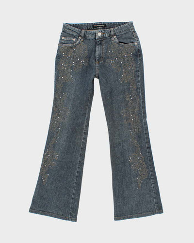 Vintage Y2k 00s Nuovo Nuovo Rhinestone Jeans - W26 L26