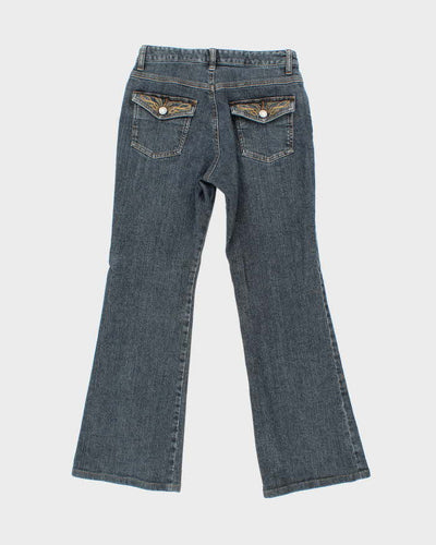 Vintage Y2k 00s Nuovo Nuovo Rhinestone Jeans - W26 L26