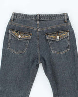 Vintage Y2k 00s Nuovo Nuovo Rhinestone Jeans - W26 L26
