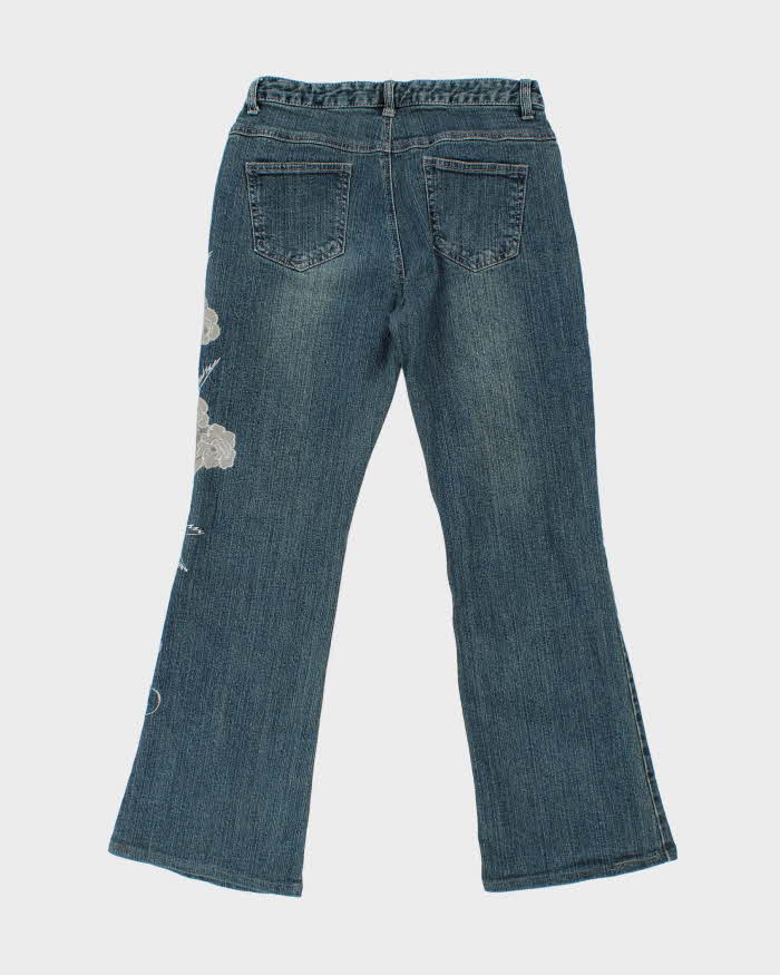 Vintage Y2k 00s Eches Embroidered Jeans - W28 L26