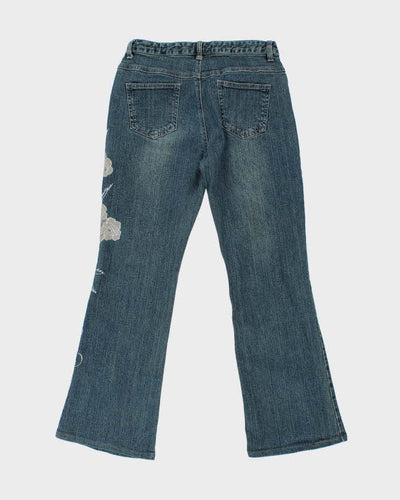 Vintage Y2k 00s Eches Embroidered Jeans - W28 L26