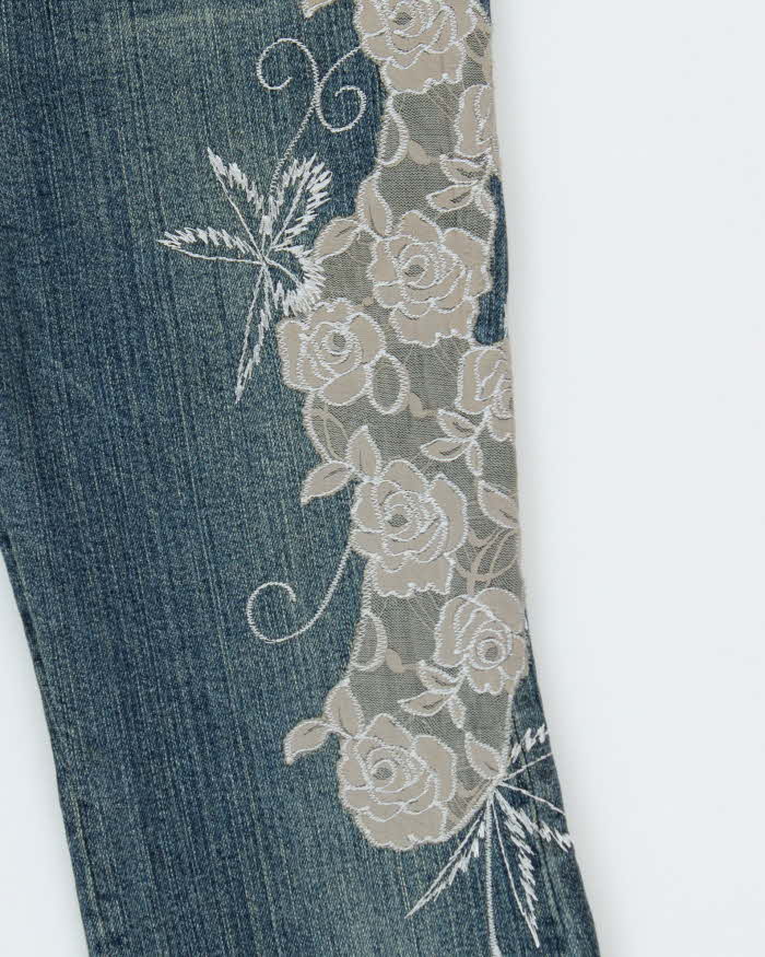 Vintage Y2k 00s Eches Embroidered Jeans - W28 L26