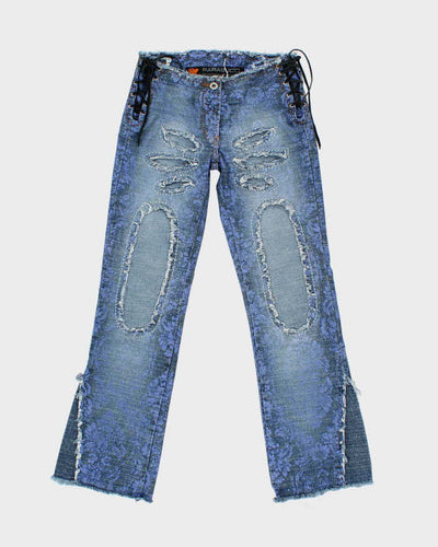Vintage Y2k 00s Parasuco Ergonomic Lace-up Jeans - W27 L28