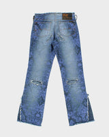 Vintage Y2k 00s Parasuco Ergonomic Lace-up Jeans - W27 L28