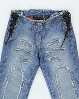 Vintage Y2k 00s Parasuco Ergonomic Lace-up Jeans - W27 L28