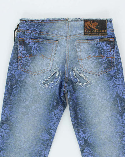 Vintage Y2k 00s Parasuco Ergonomic Lace-up Jeans - W27 L28
