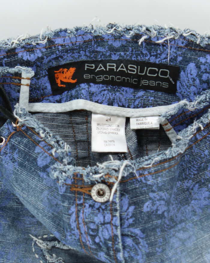 Vintage Y2k 00s Parasuco Ergonomic Lace-up Jeans - W27 L28