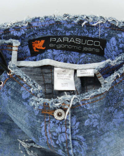 Vintage Y2k 00s Parasuco Ergonomic Lace-up Jeans - W27 L28
