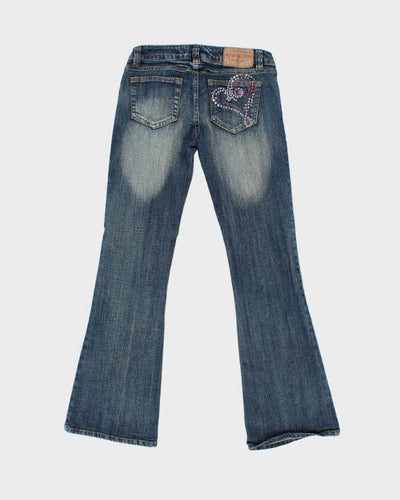 Vintage Y2k 00s Spinkle Rhinestone Jeans - W28 L30